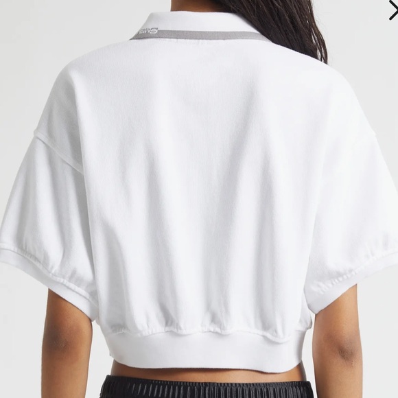 Alexander Wang Cinched Crop Cotton Polo - Picture 3 of 11